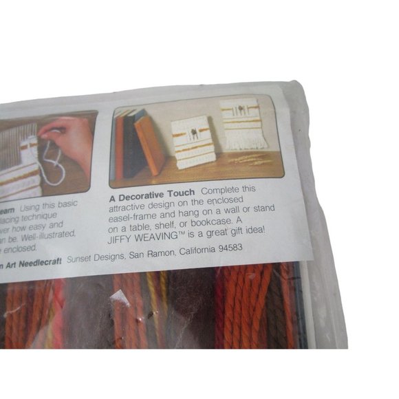 Vintage Jiffy Weaving Brown Stripes Beads Judith Dern NOS Minor Package Damage - Picture 7 of 10